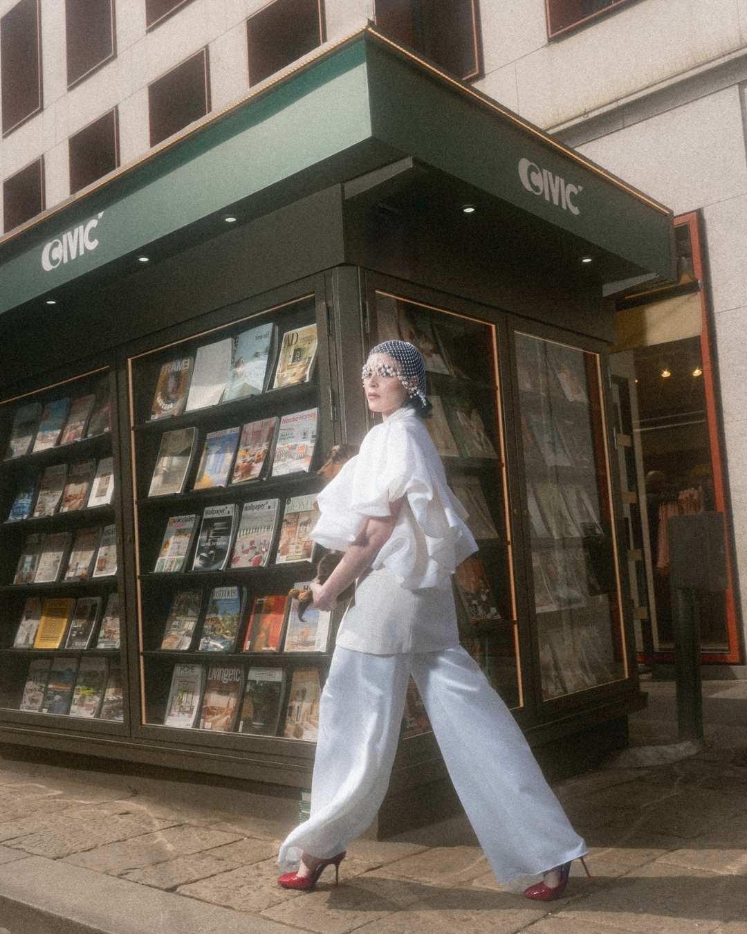 Fashion Halo studio editorial wedding photographer